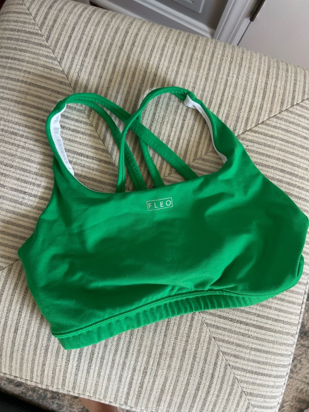 Fleo Emerald Strappy Sports Bra